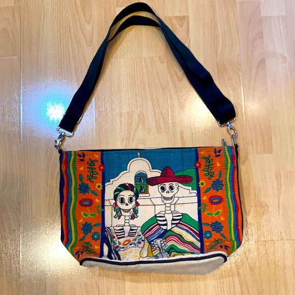 Dia De Los Muertos Inspired Tote - Picture 1 of 4